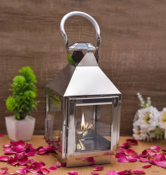 HOUZZPLUS Akhand Diya with Glass