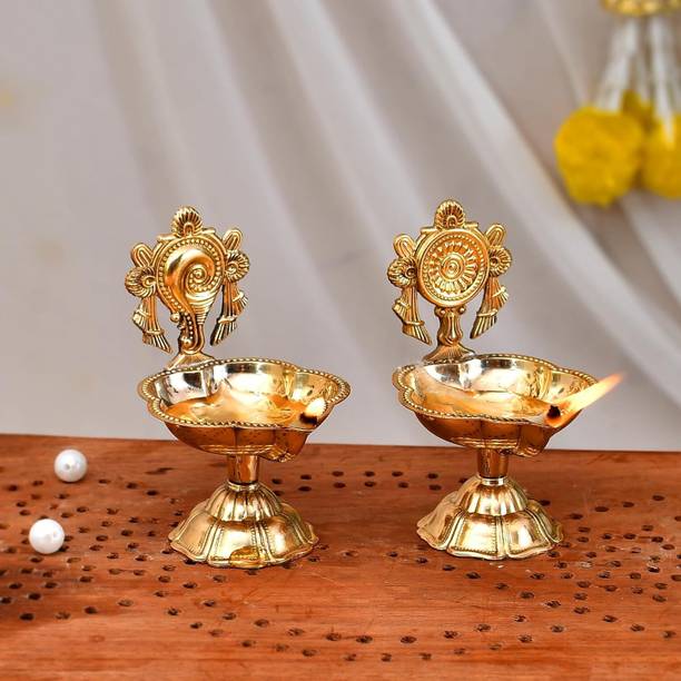 Gupangam Brass Shanku Chakra