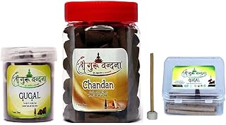 SGV Guggal, Chandan & Incense Triple Combo