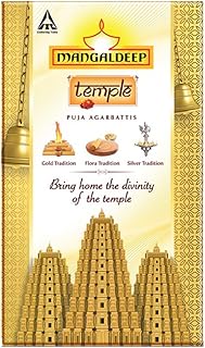 Mangaldeep Temple 3-in-1 Agarbatti (108g)