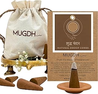 Mugdh Chandan Bambooless Dhoop Cones (80 Pcs)