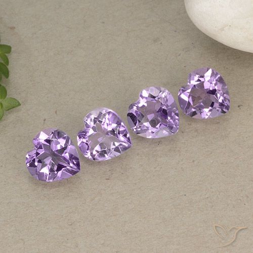 2.83ctw Violet Amethyst Heart