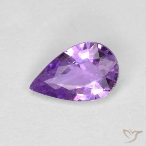 15. 0.39ct Violet Sapphire Pear Shape VVS-VS