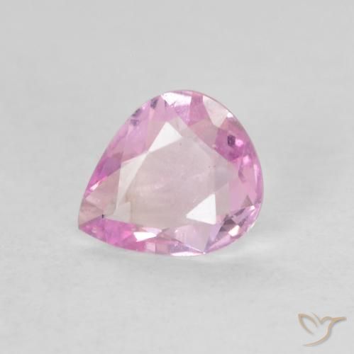 40. 0.32ct Pink Sapphire Pear Shape VVS-VS