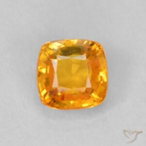 22. 0.52ct Yellow Sapphire Cushion VVS-VS