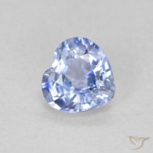 21. 0.55ct Blue Sapphire Heart VS