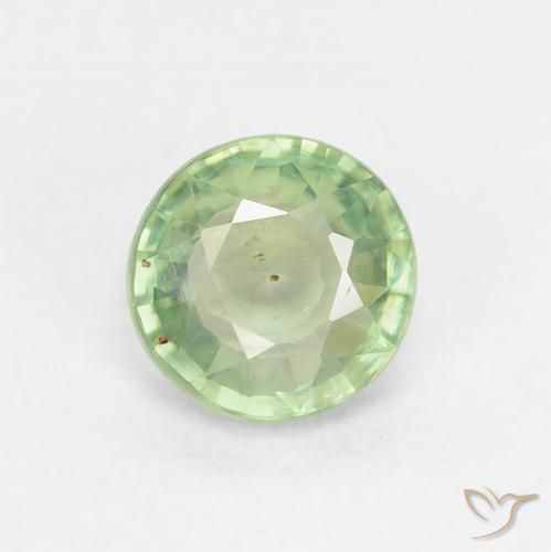 19. 0.81ct Green Sapphire Round VS