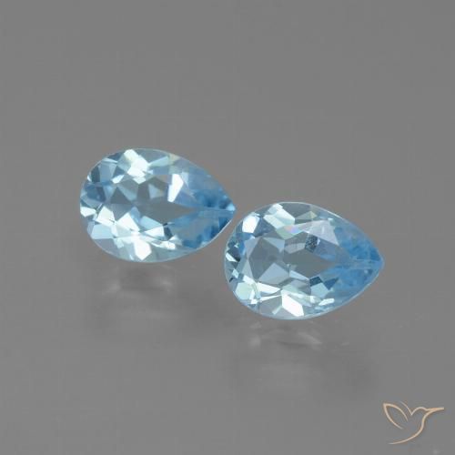 1.73ctw Blue Topaz Pear Shape