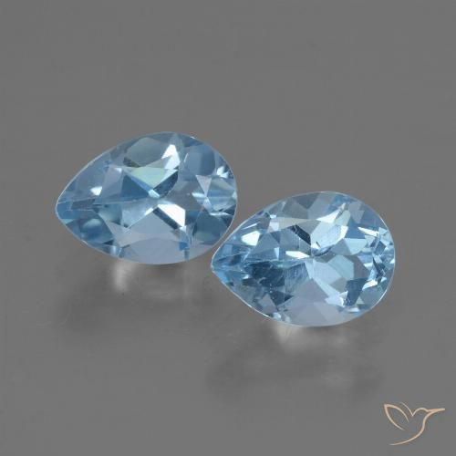 1.77ctw Blue Topaz Pear Shape