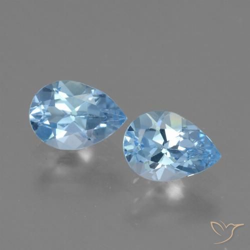 1.61ctw Blue Topaz Pear Shape