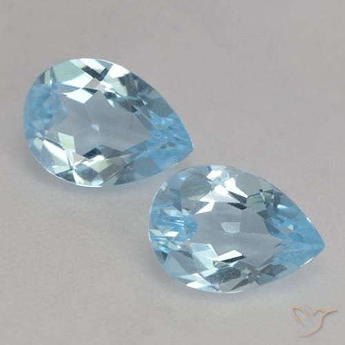 1.63ctw Blue Topaz Pear Shape