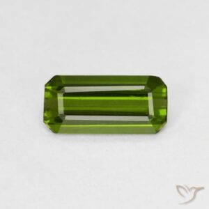 0.88ct Green Tourmaline Emerald Cut