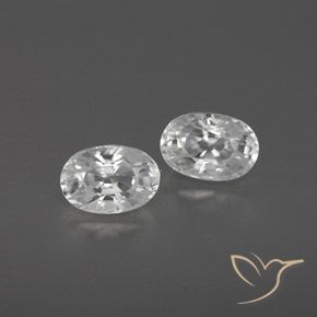 1.71ctw White Zircon Oval