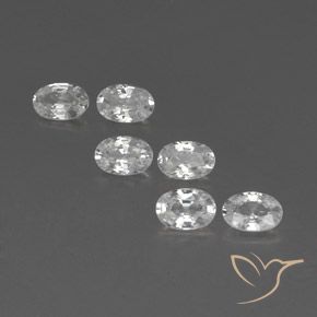 4.10ctw White Zircon Oval
