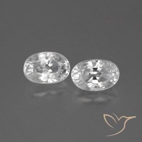 1.70ctw White Zircon Oval