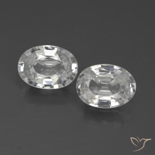2.13ctw White Zircon Oval