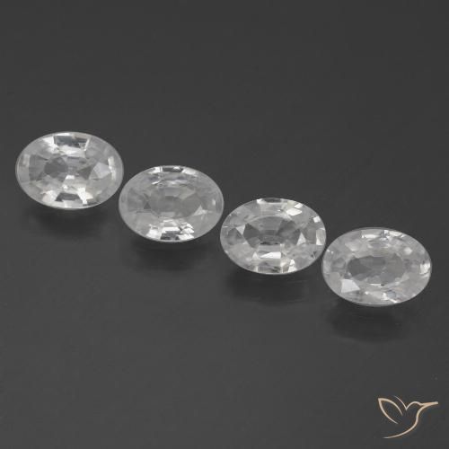 3.94ctw White Zircon Oval