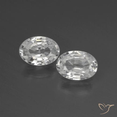 2.16ctw White Zircon Oval
