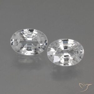 2.27ctw White Zircon Oval