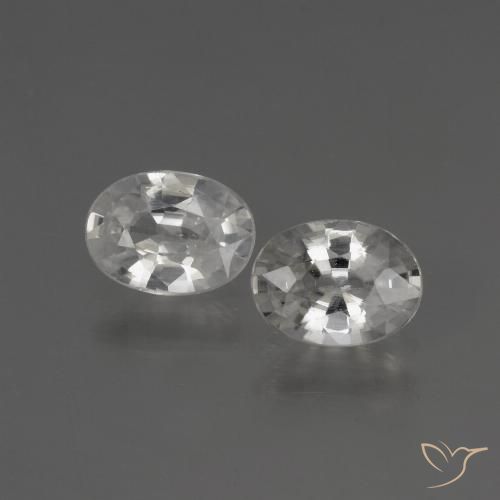 2.41ctw White Zircon Oval