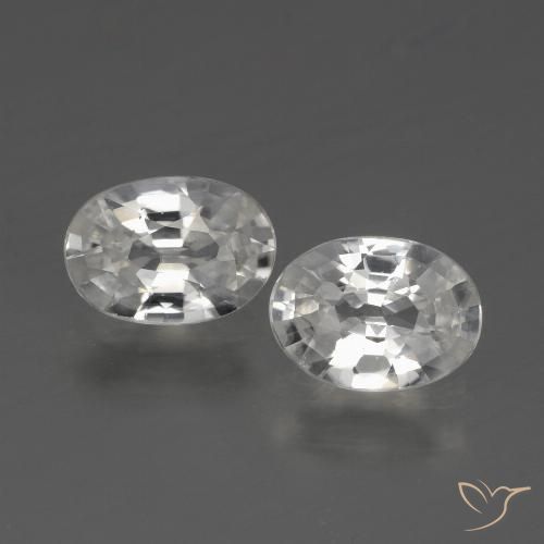 2.15ctw White Zircon Oval