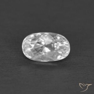 0.50ct White Zircon Oval