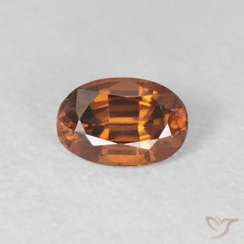 0.78ct Orange Zircon Oval