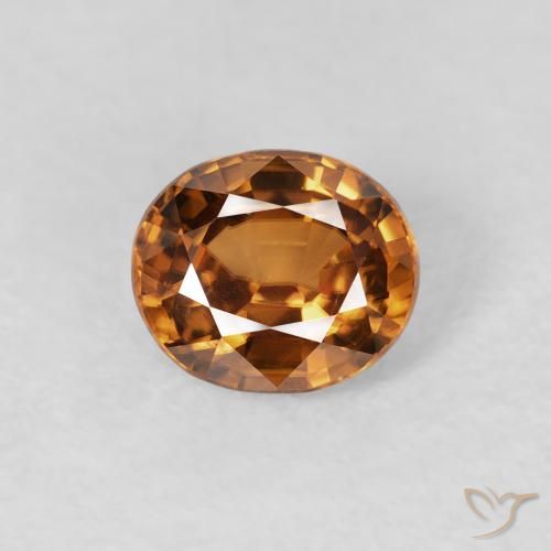 1.02ct Orange Zircon Oval